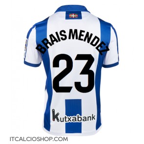 Real Sociedad Brais Mendez #23 Prima Maglia 2024-25 Manica Corta